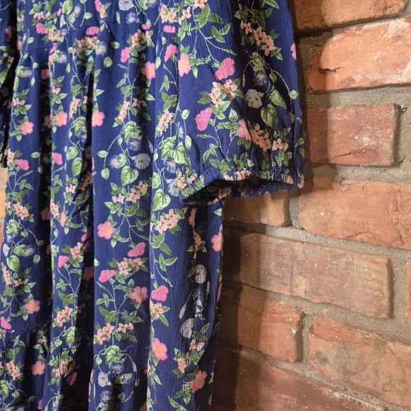 Old Navy Boho Floral Midi Dress – XXL – Lined – Tassel Detail – Side Zip - Picture 6 of 12